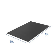 Fitness equipment mat, dark gray 3 ft x 7 ft