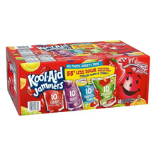 Kool-Aid Jammers 40 pouch variety pack box shown from the side