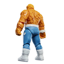 Marvel The Thing action figure, orange rocky back, blue pants, white boots, belt detail