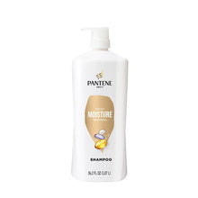 Pantene Daily Moisture Renewal shampoo, white bottle with pump dispenser, 36.2 oz
