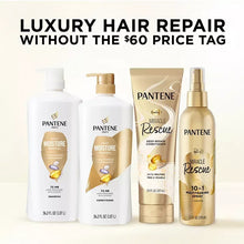 Pantene Daily Moisture Renewal shampoo lineup, white pump bottle, 36.2 oz