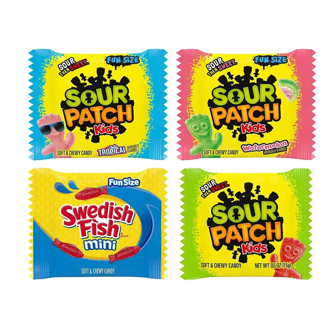 Sour Patch Kids & Swedish Fish Bulk Candy Variety Pack, 200 pk. - USA MEGA SHOP