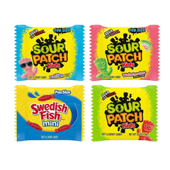Sour Patch Kids & Swedish Fish Bulk Candy Variety Pack, 200 pk. - USA MEGA SHOP