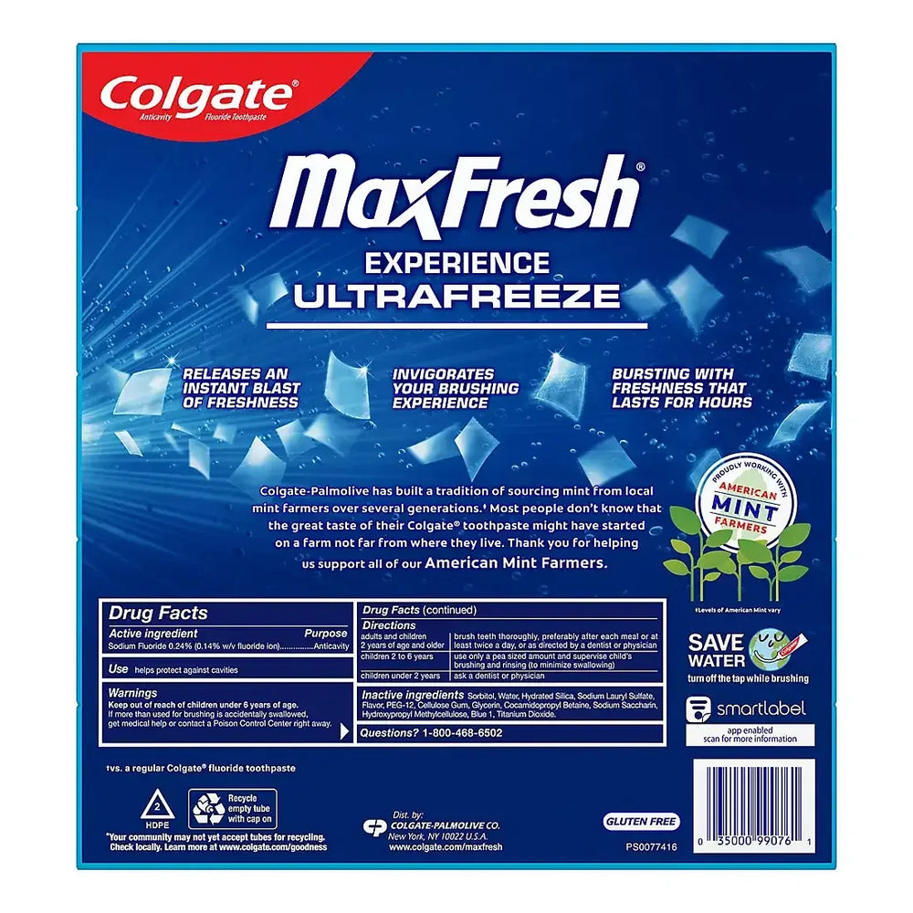 Colgate MaxFresh Cool Mint Toothpaste, 5 pk./7.3 oz. - USA MEGA SHOP