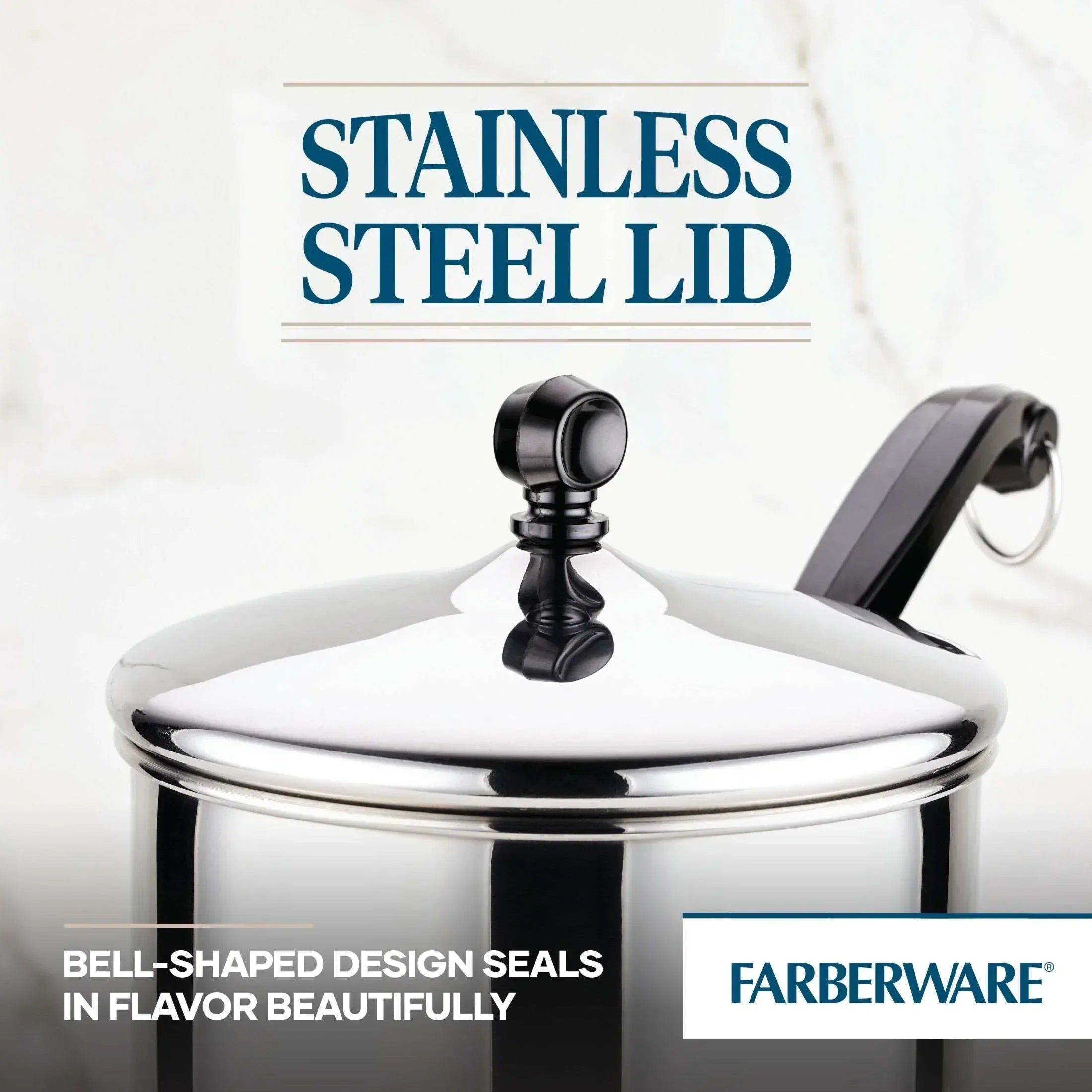 Farberware Classic Series 3 Quart Stainless Steel Sauce Pan with Lid, Induction Compatible, Metal Utensil and Dishwasher Safe, Stainless Steel