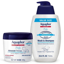 Value size baby essentials kit: wash & shampoo bottle and healing ointment jar