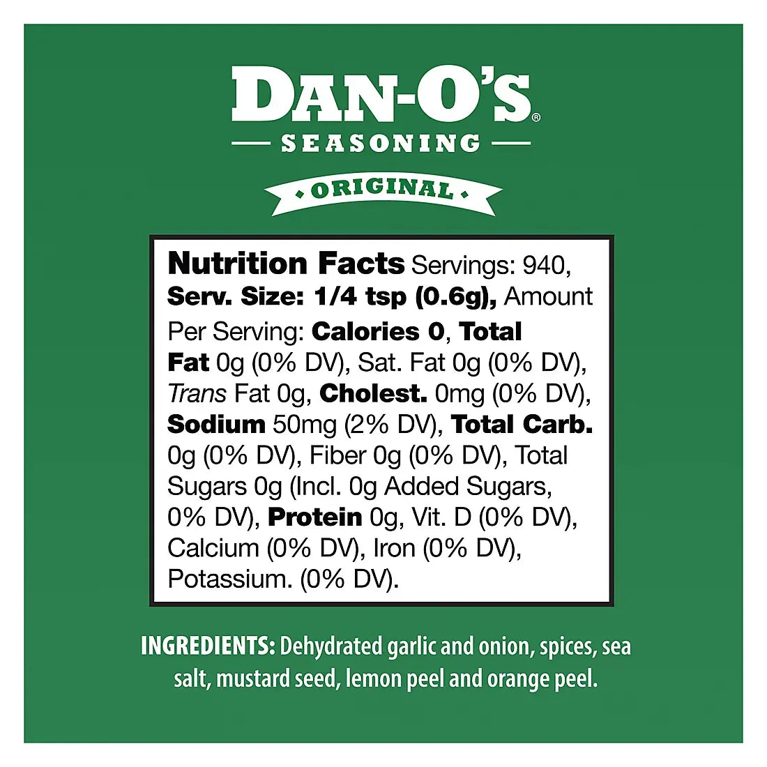Dan-O's Original Seasoning, 20 oz. - USA MEGA SHOP