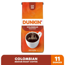 Dunkin' Colombian medium roast ground coffee bag, 11 oz