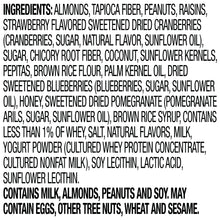 Nut bar ingredients panel for bettergoods Berry Pomegranate
