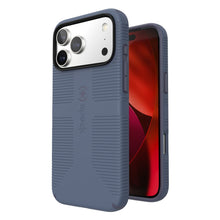 CandyShell Grip case for iPhone 17 Pro Max, dark blue textured back with open front view