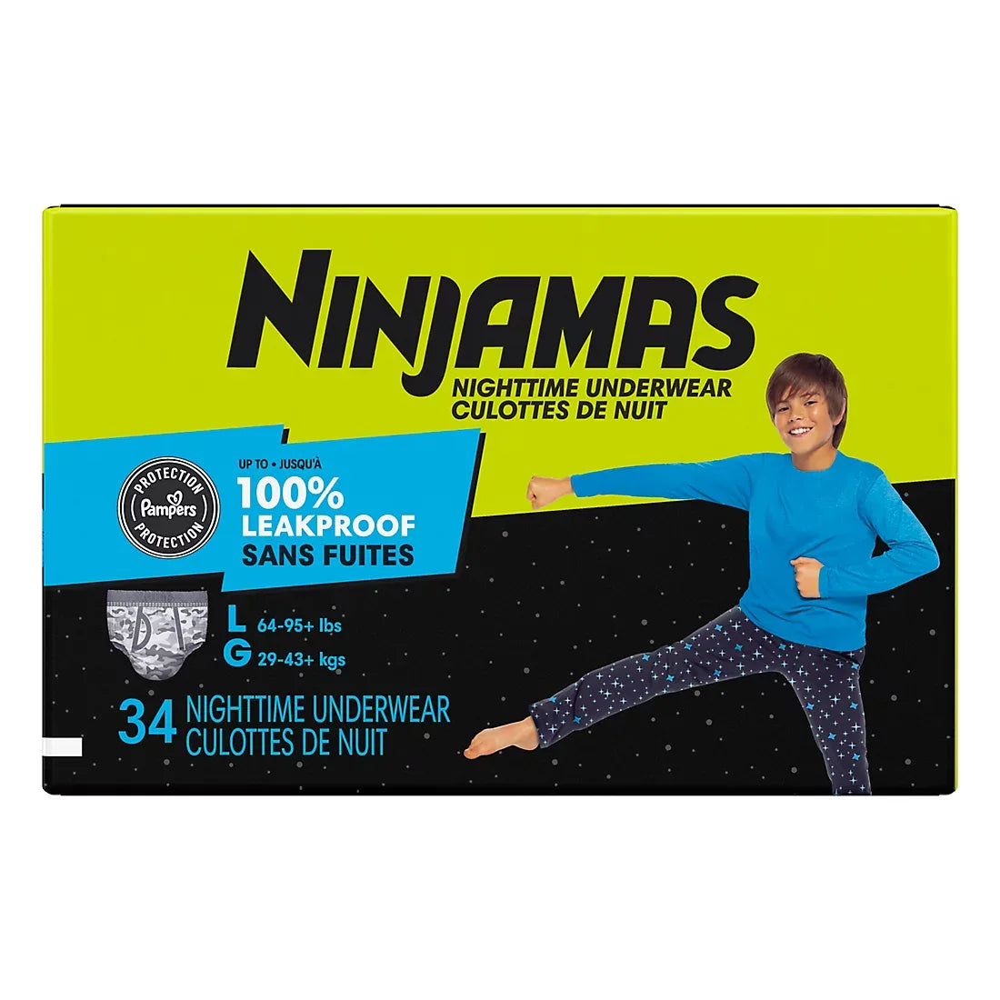Ninjamas Nighttime Bedwetting Underwear for Boys (Select Size) - USA MEGA SHOP