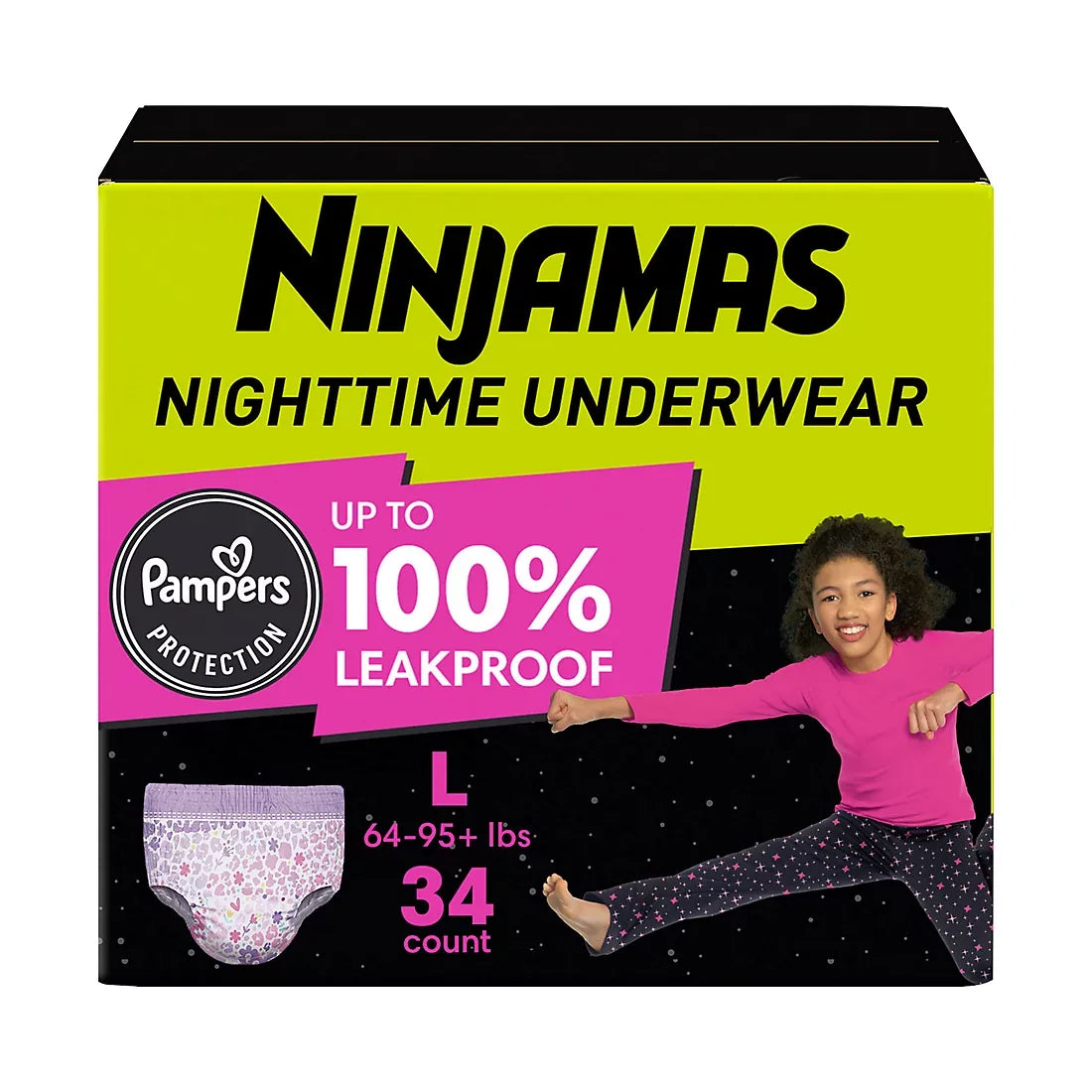 Ninjamas Bedwetting Nighttime Underwear for Girls (Select Size) - USA MEGA SHOP