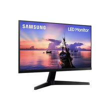 Samsung LED monitor with black stand, angled front view on screen