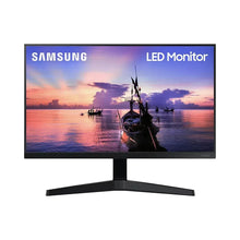 Samsung LED monitor with black stand, front view display on