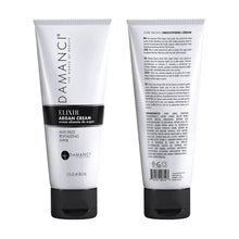 Argan cream tube showing back label with ingredients and anti-frizz details