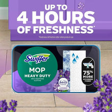 Swiffer mop heavy duty wet mop cloth refill pack, up to 4 hours freshness, lavender