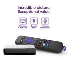 Streaming media player with remote featuring shortcut and navigation buttons