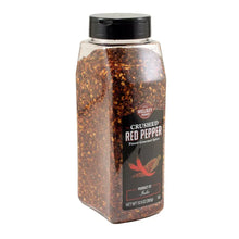 Wellsley Farms crushed red pepper jar with black lid and side label, 13.5 oz