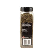 Whole thyme leaves spice bottle, back label with ingredient and barcode