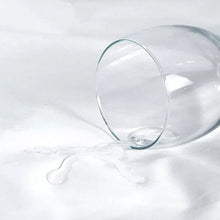 White zippered mattress protector fabric with clear cylindrical coating test