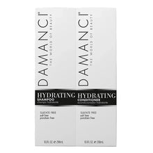 Damanci hydrating shampoo and conditioner duo boxes, sulfate free, 10 fl oz.