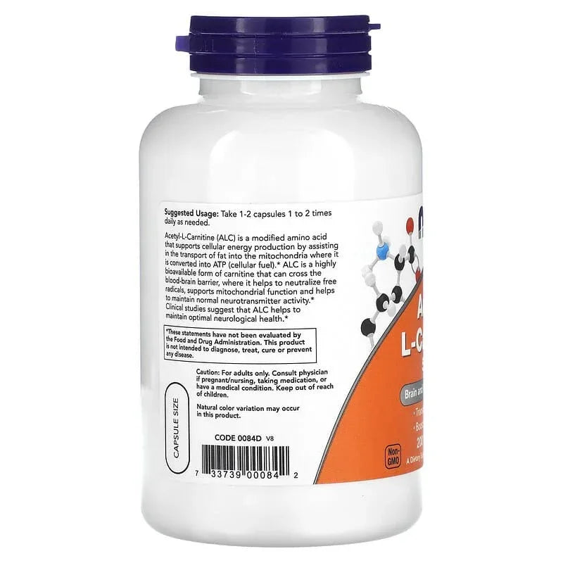 NOW Foods, Acetyl-L Carnitine, 500 mg & 750 mg