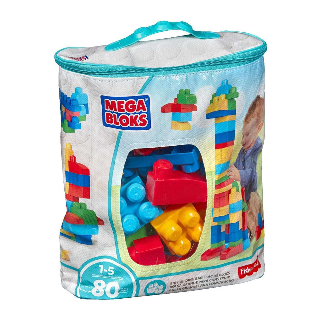 Mega Bloks First Builders Big Building Bag, 80-Piece (Classic) - USA MEGA SHOP
