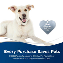 White pet dog lying down with a heart badge graphic