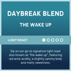 Caribou Coffee Daybreak Blend Premium Light Roast Ground Coffee, Arabica, 12 oz