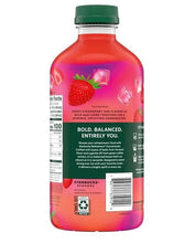 Starbucks Refreshers concentrate strawberry acai drink bottle, back label view