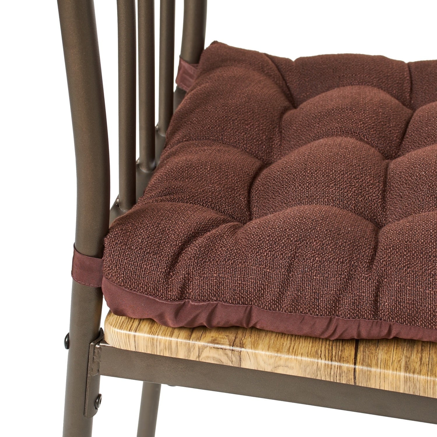 Mainstays Textured Chair Seat Pad (Chair Cushion), 1-Piece, 15.5" x 16"