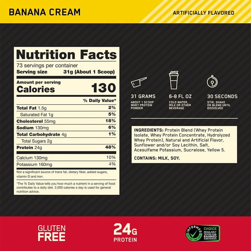 Optimum Nutrition, Gold Standard® 100% Whey Protein, Double Rich Chocolate, 1.98 lb (899 g)