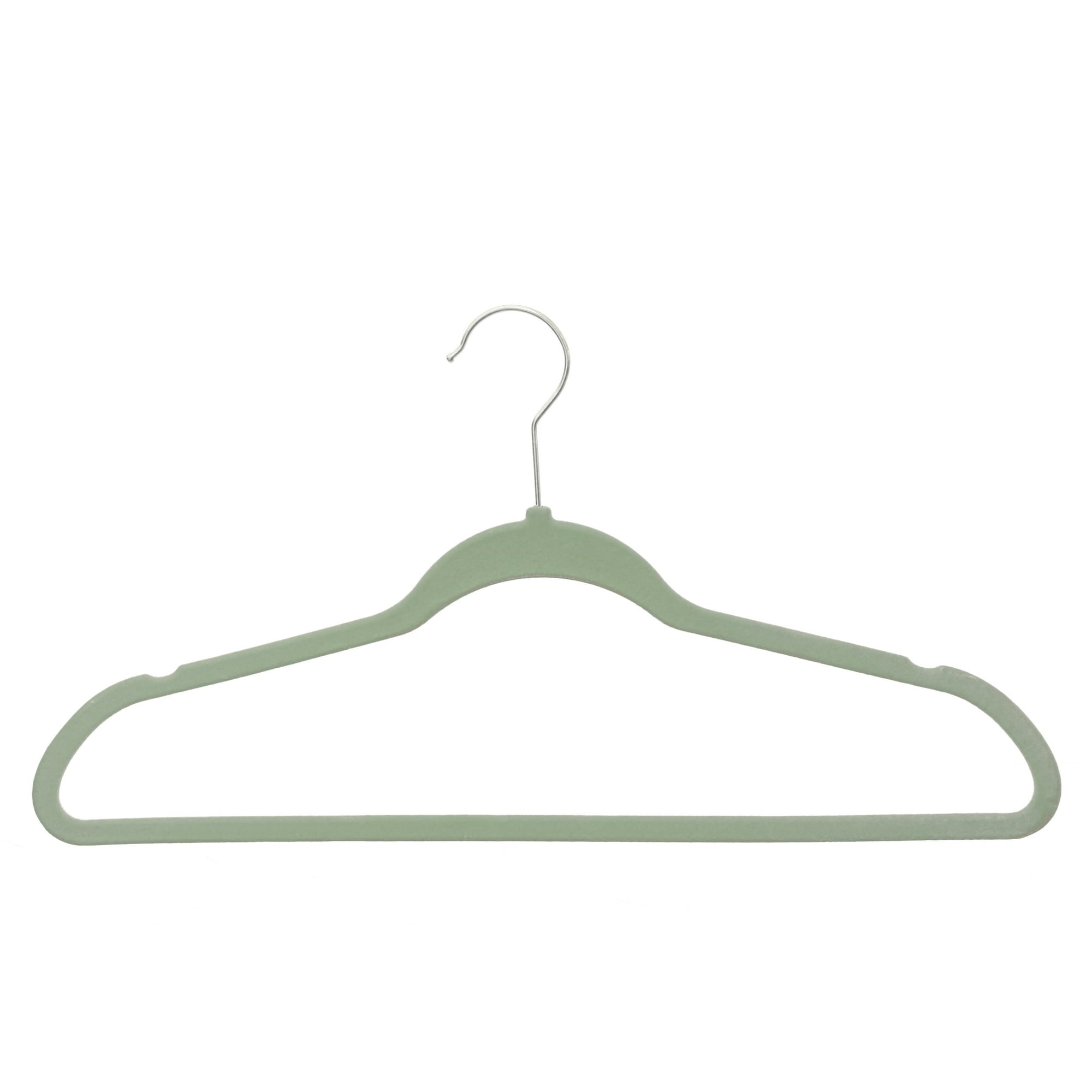 Better Homes & Gardens Velvet Adult Clothing Hangers, Beige, Non-Slip, Space Saving, 30 Count