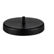 Round black floor lamp base with central stem