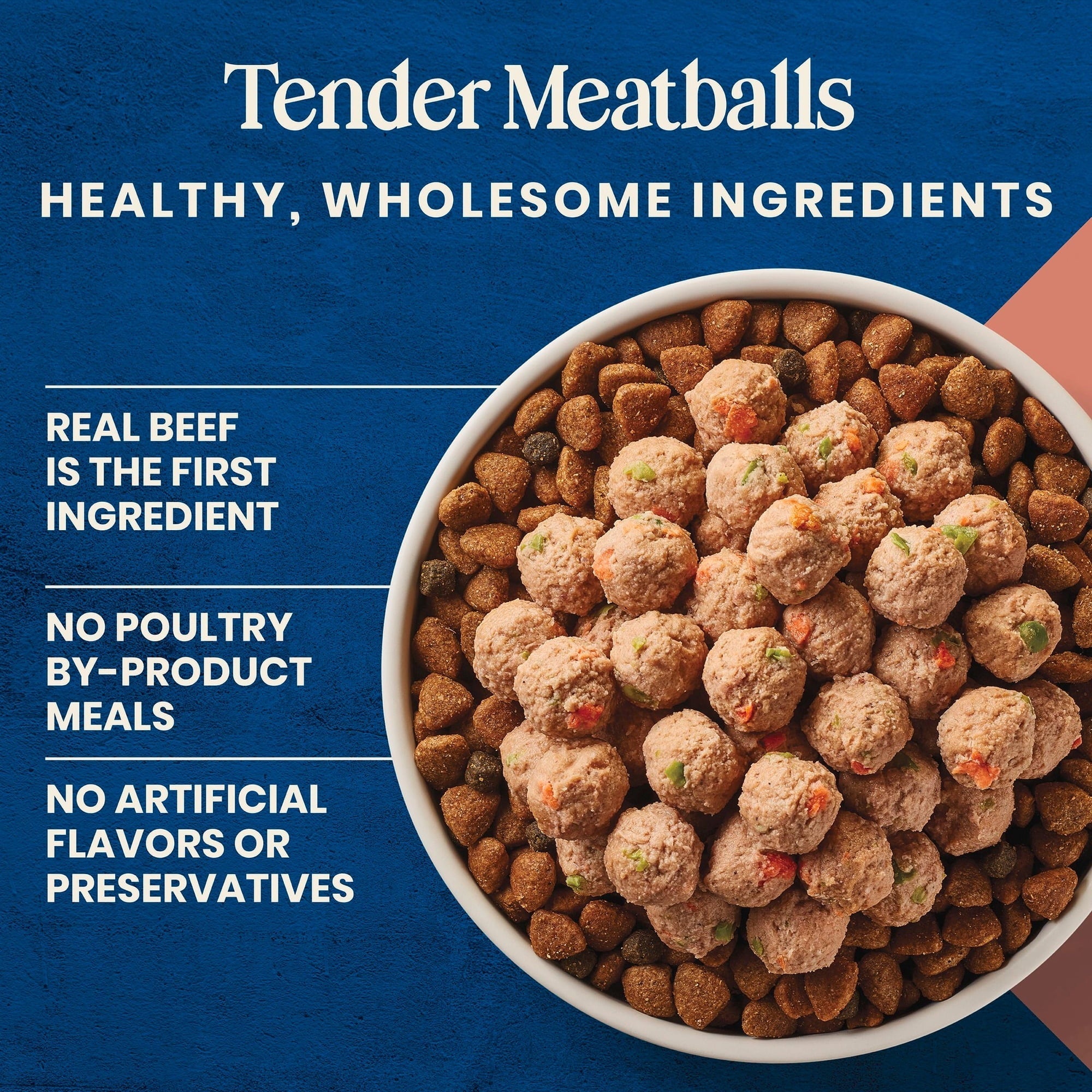 Blue Buffalo Love Made Fresh Dog Food, Refrigerated, Beef Meatball 1.5lb Pouch