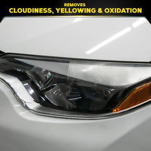 Car headlight lens with restored clear appearance and amber side marker