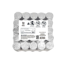 Unscented tealight candle pack with burn-time icons and safety info