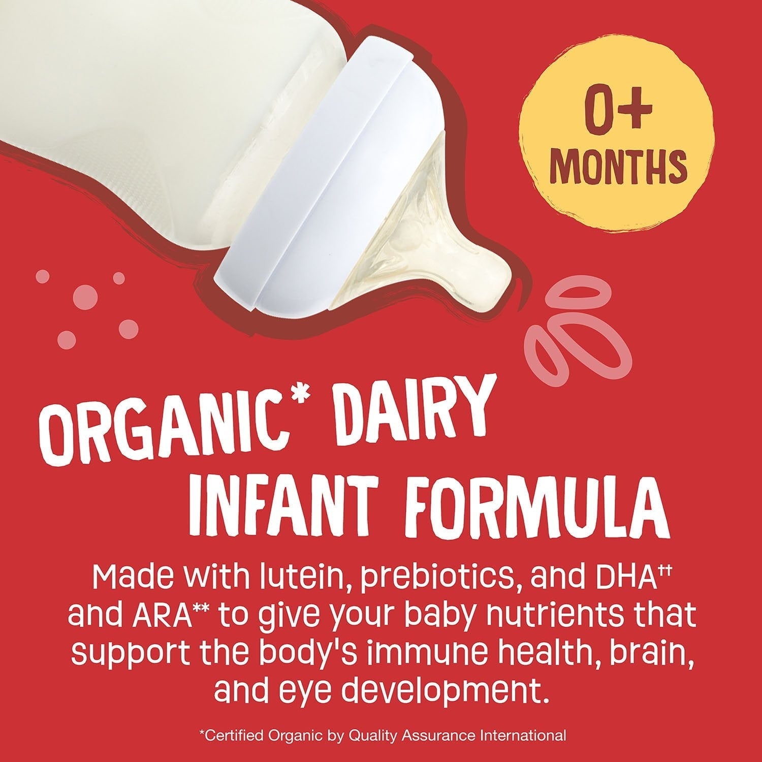 Earth's Best Organic Dairy Baby Formula with Iron, 21 oz., 2 ct.