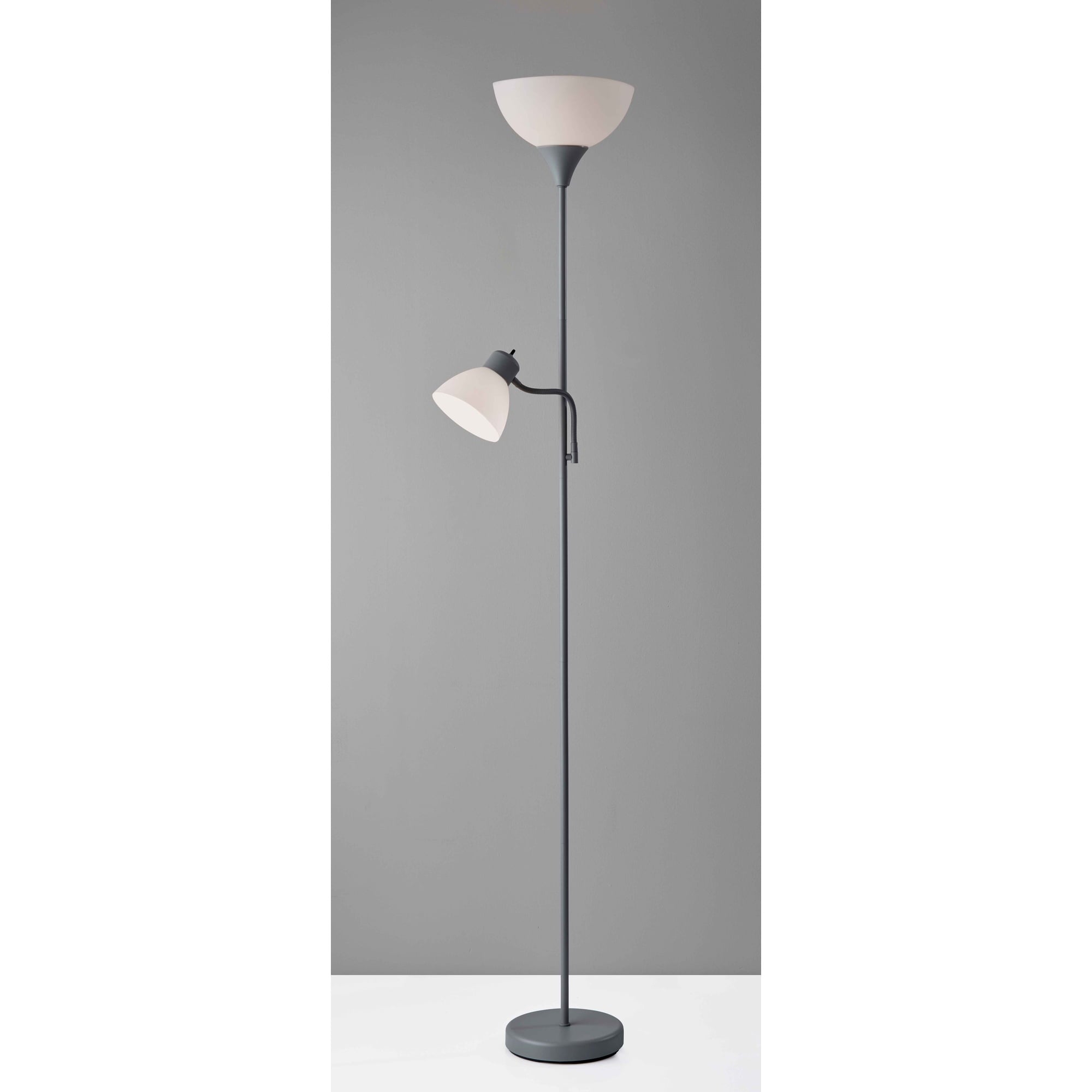 Mainstays 72" Black Combo Floor Lamp with Modern Reading Lamp