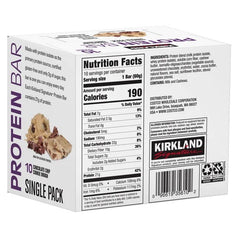 Kirkland Signature Protein Bars, Chocolate Chip Cookie Dough, 40-Count (4 Pack of 10)