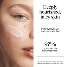 Neutrogena gel cream swipe on cheek for instantly smooth, soft skin