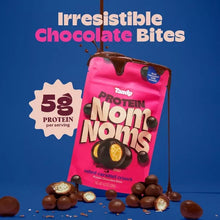 Tandy Protein Noms chocolate-dipped churro pouch with 5g protein per serving