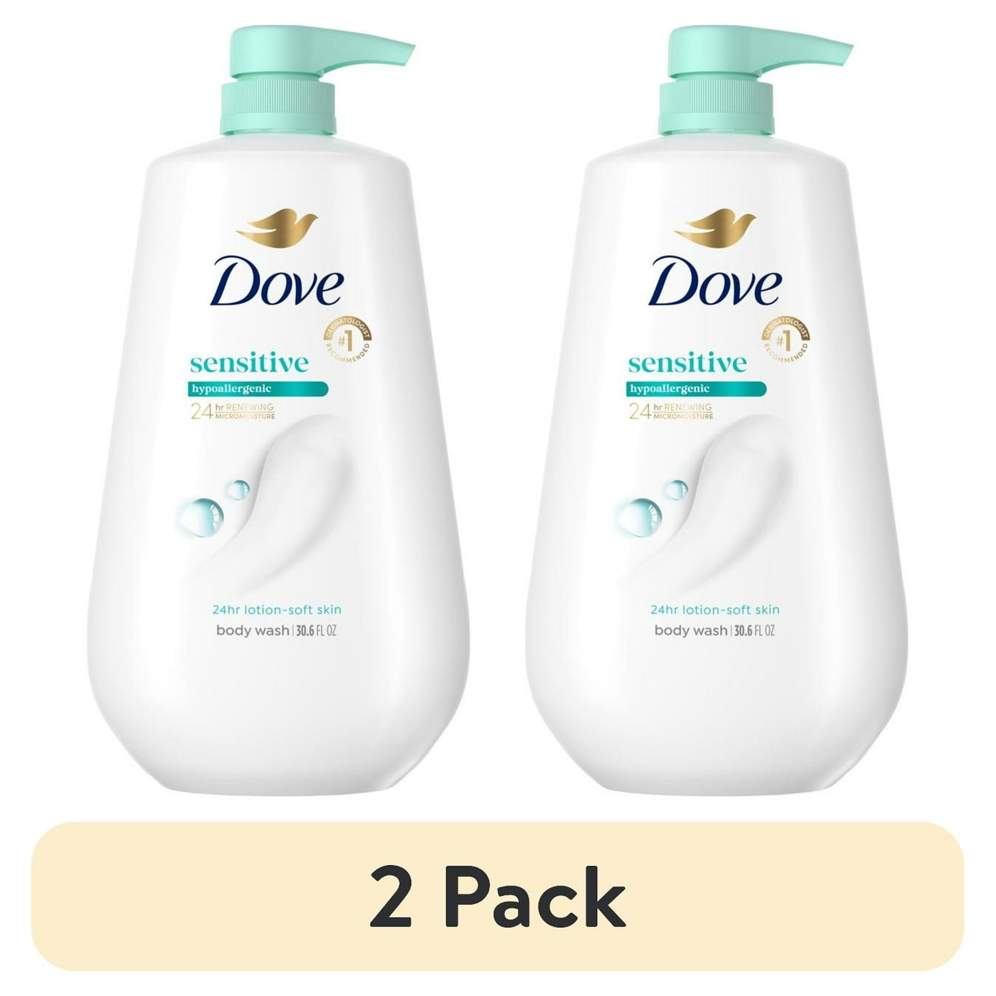 Dove Body Wash with Pump Sensitive Skin, 30.6 fl oz