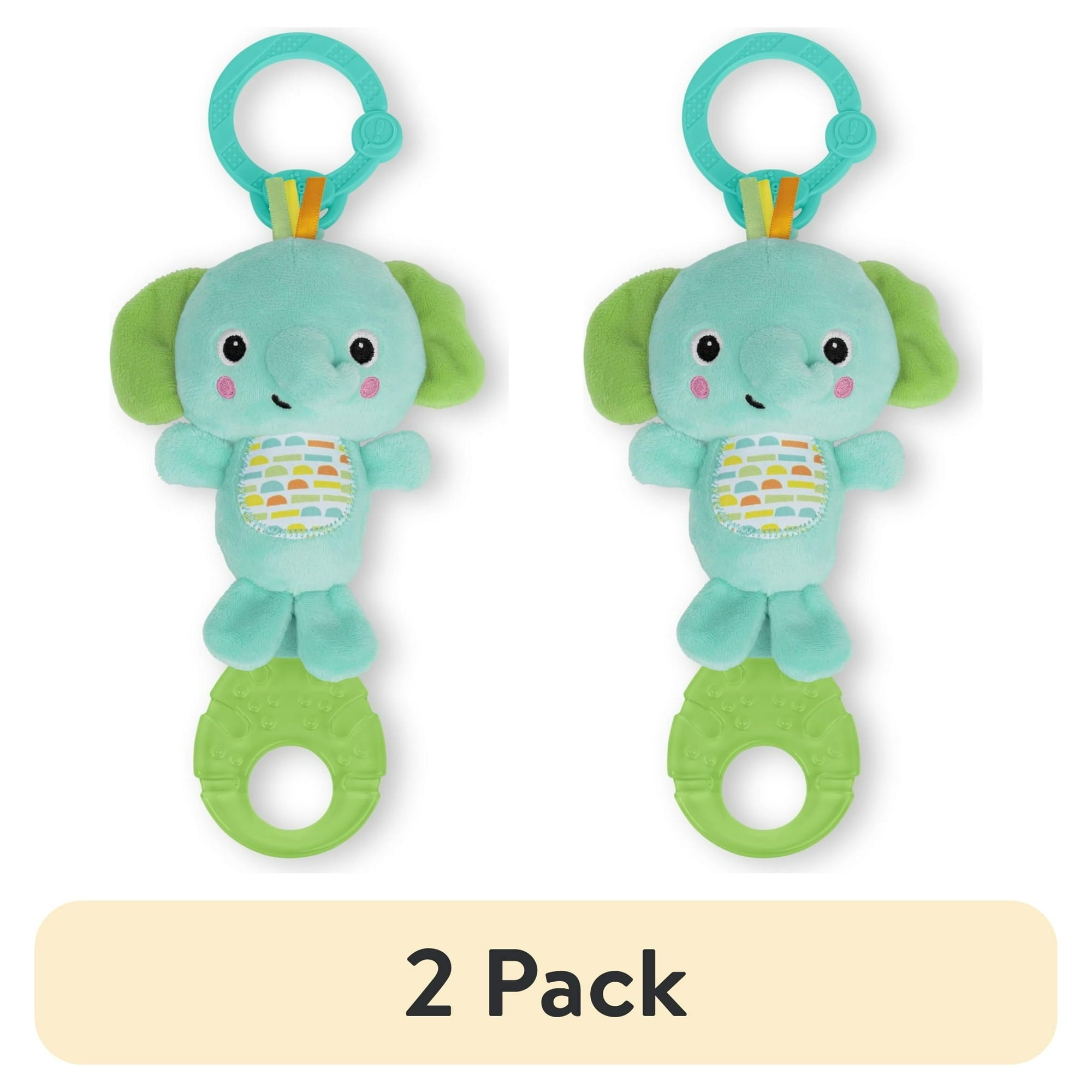 Tug Tunes on-the-go Clip-on Toy, Elephant, Unisex, Newborn +