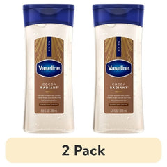 (3 pack) Vaseline Intensive Care Cocoa Radiant Body Gel Oil for Glowing Skin Made with 100% Pure Cocoa Butter + Replenishing Oils, 6.8 fl oz