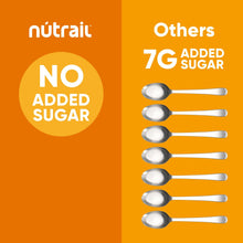 nutrail no added sugar vs others: 7g added sugar shown with spoons