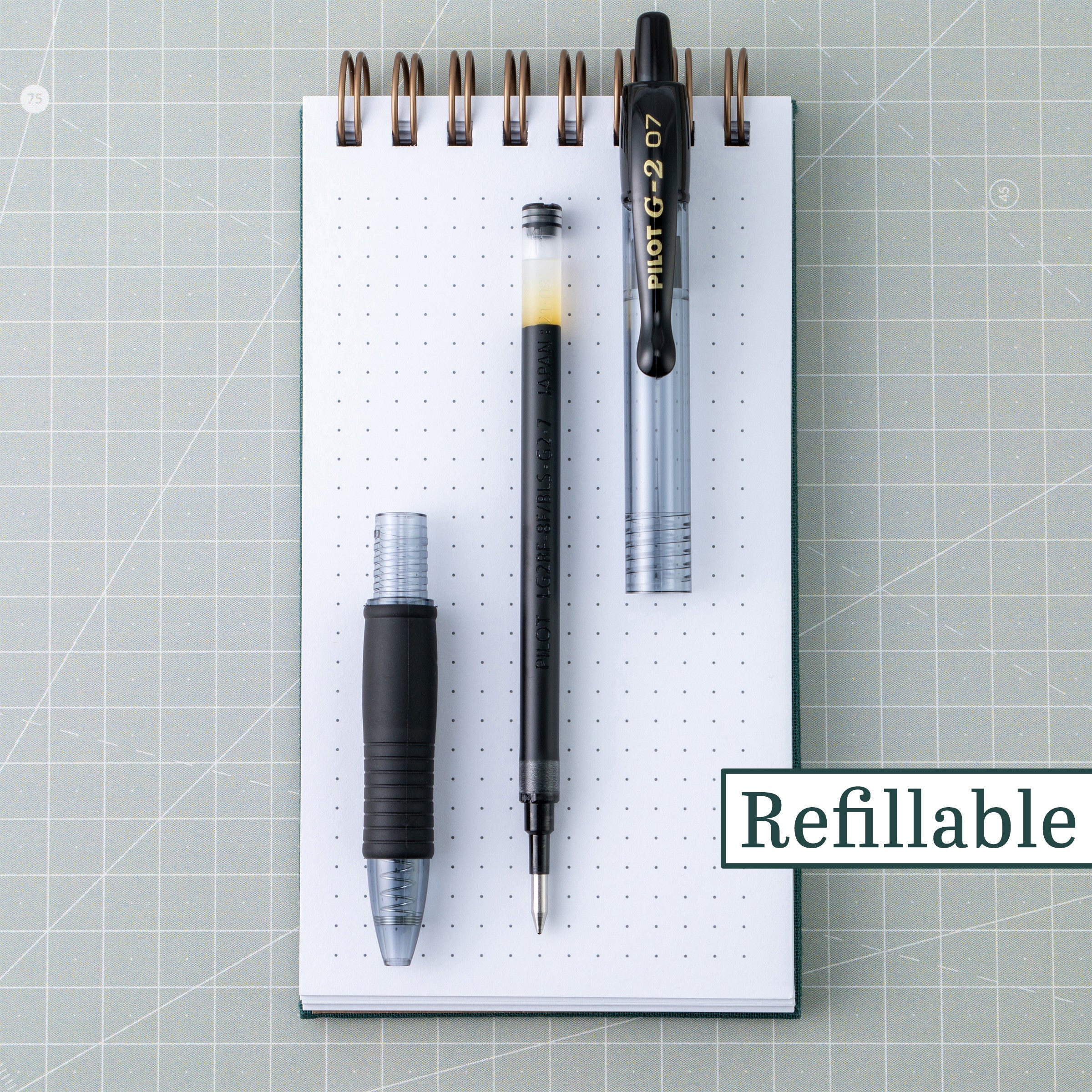 Pilot G2 Retractable Gel Ink Pens, Fine Point, 0.7mm. Black Ink, 5 Pack
