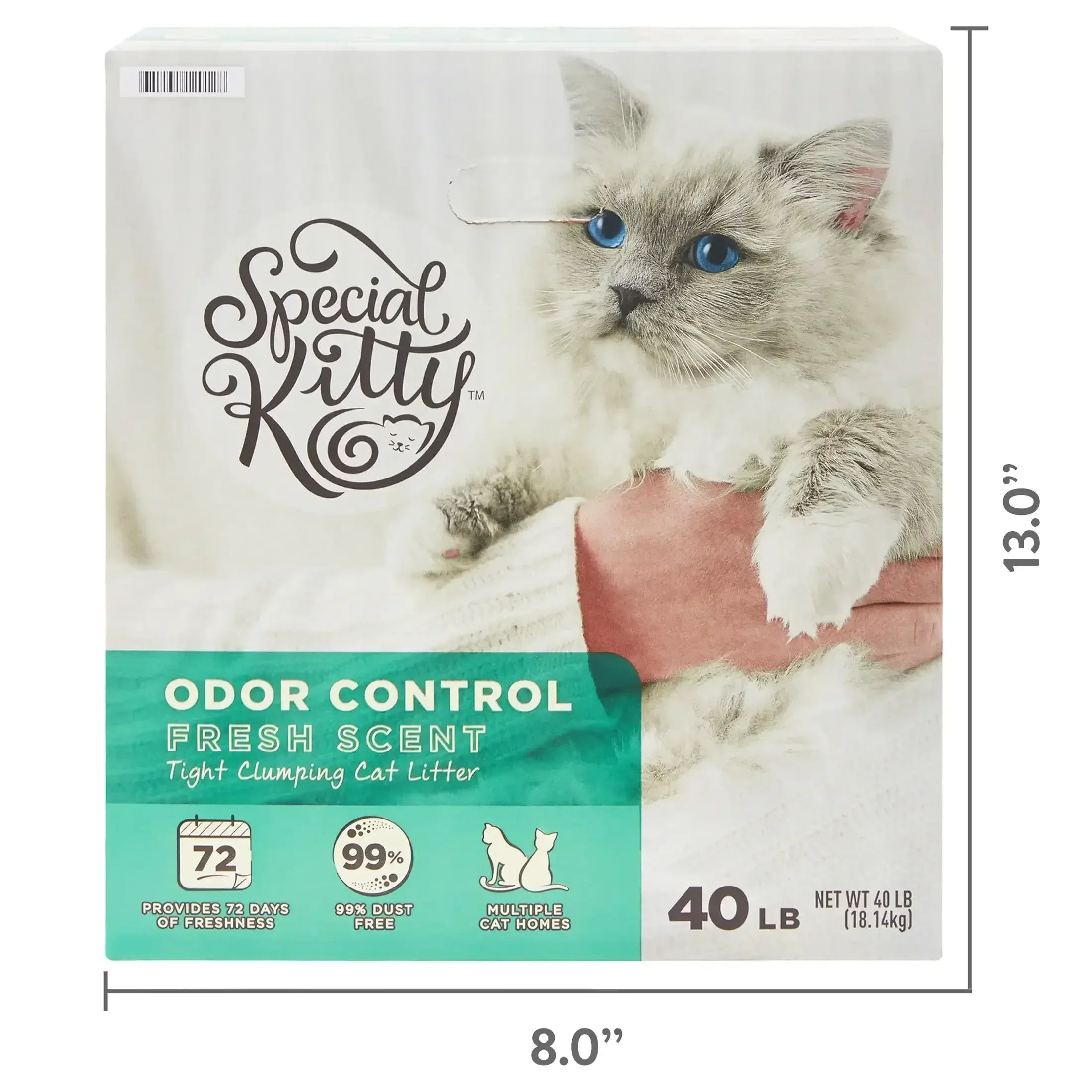 Special Kitty Scoopable Tight Clumping Cat Litter, Fresh Scent, 20 lb