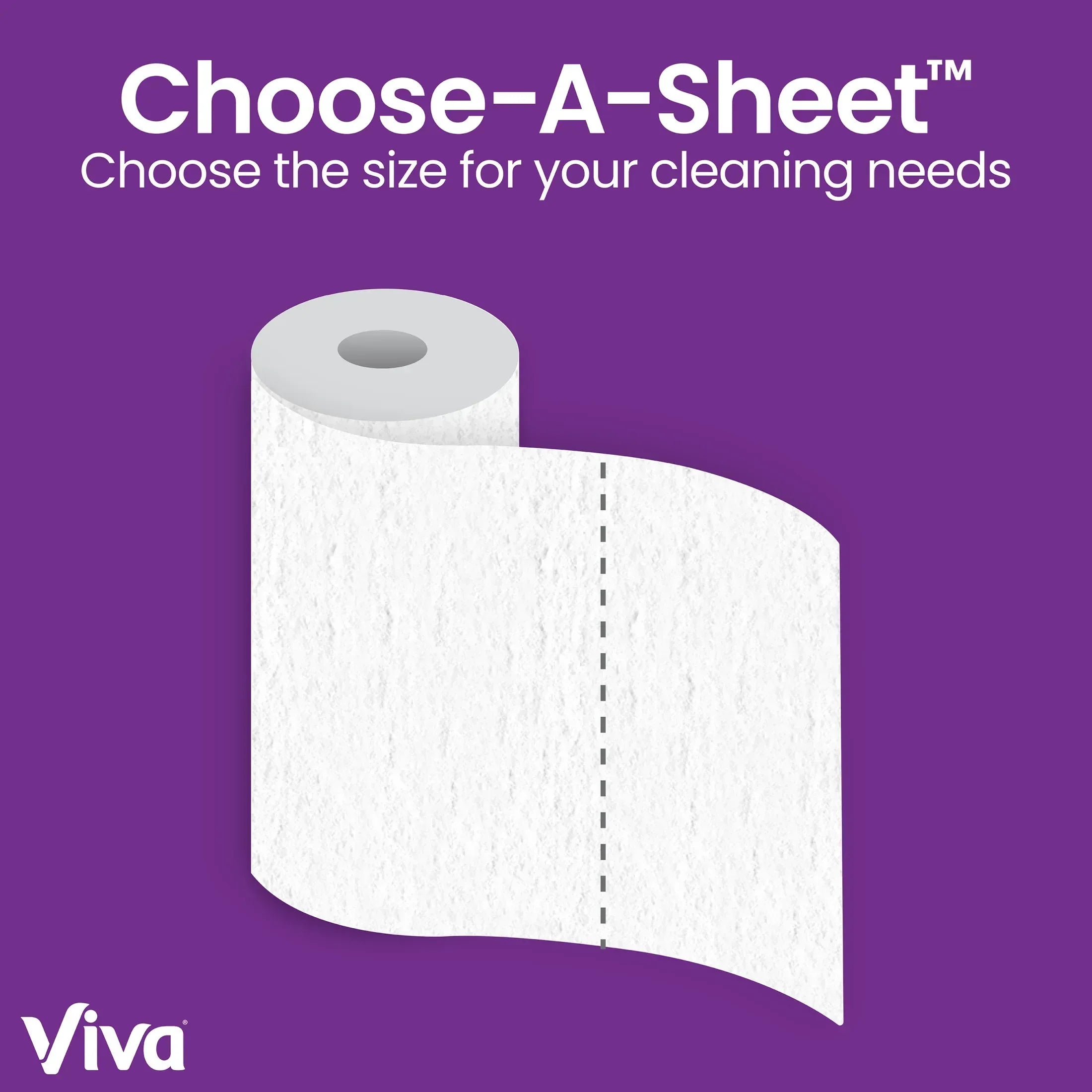 Viva Signature Cloth Paper Towels, 8 Triple Rolls, 129 Sheets per Roll