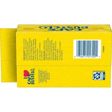 Cafe Bustelo ground coffee brick, back label with barcode and product details